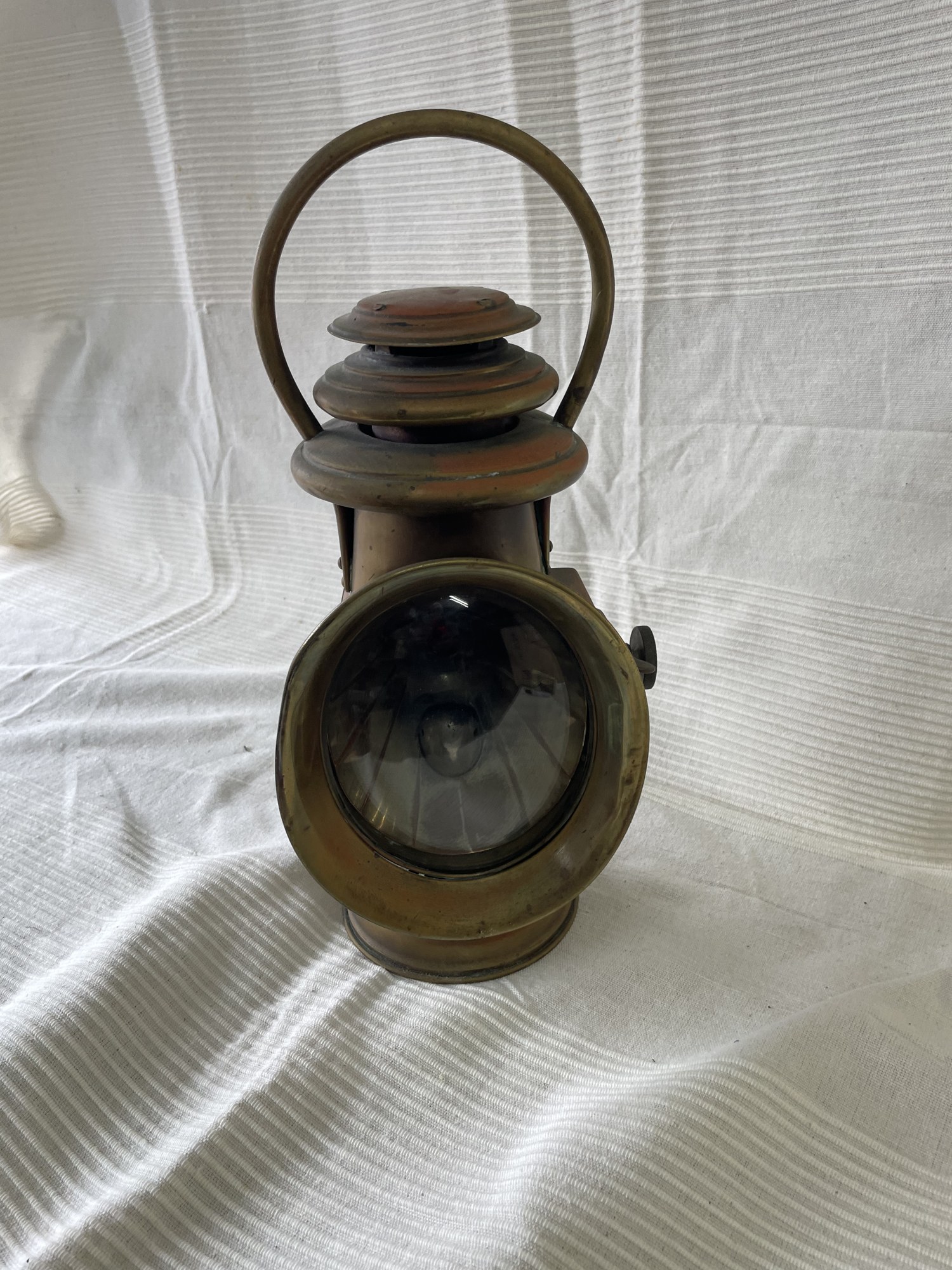 Antique Brass Oil Car Side Lamp (Early Motoring) - Image 2