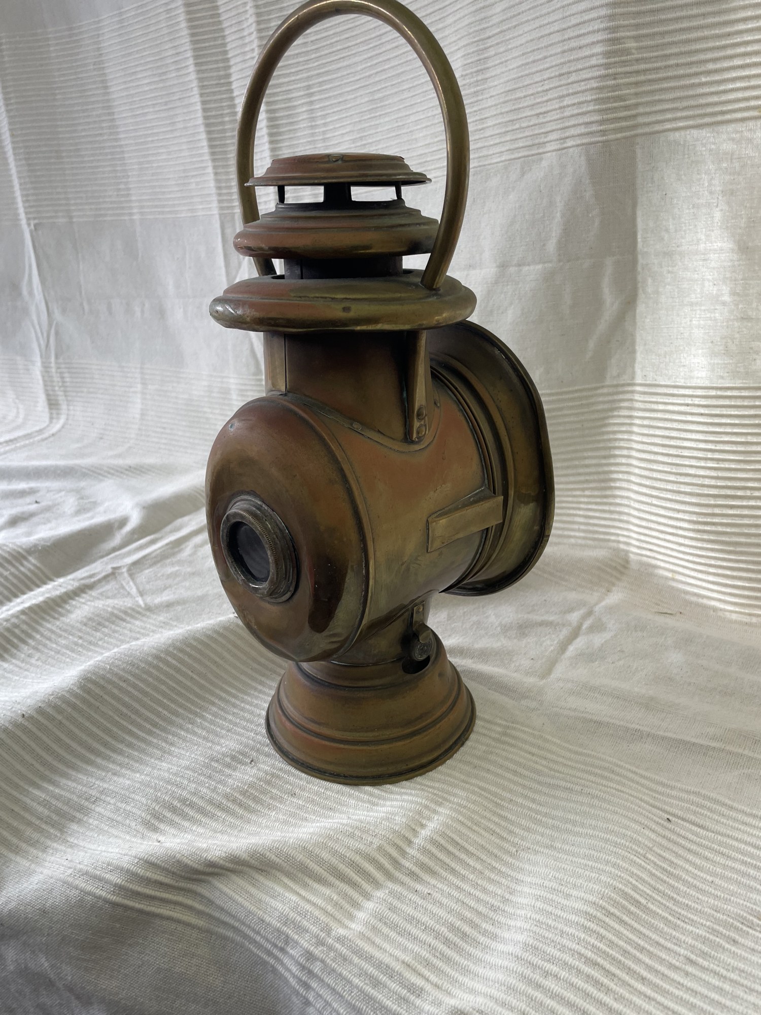 Antique Brass Oil Car Side Lamp (Early Motoring) - Image 4