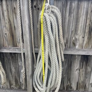 Heavy 3-Strand Marine Rope, Grey, approx. 16 m