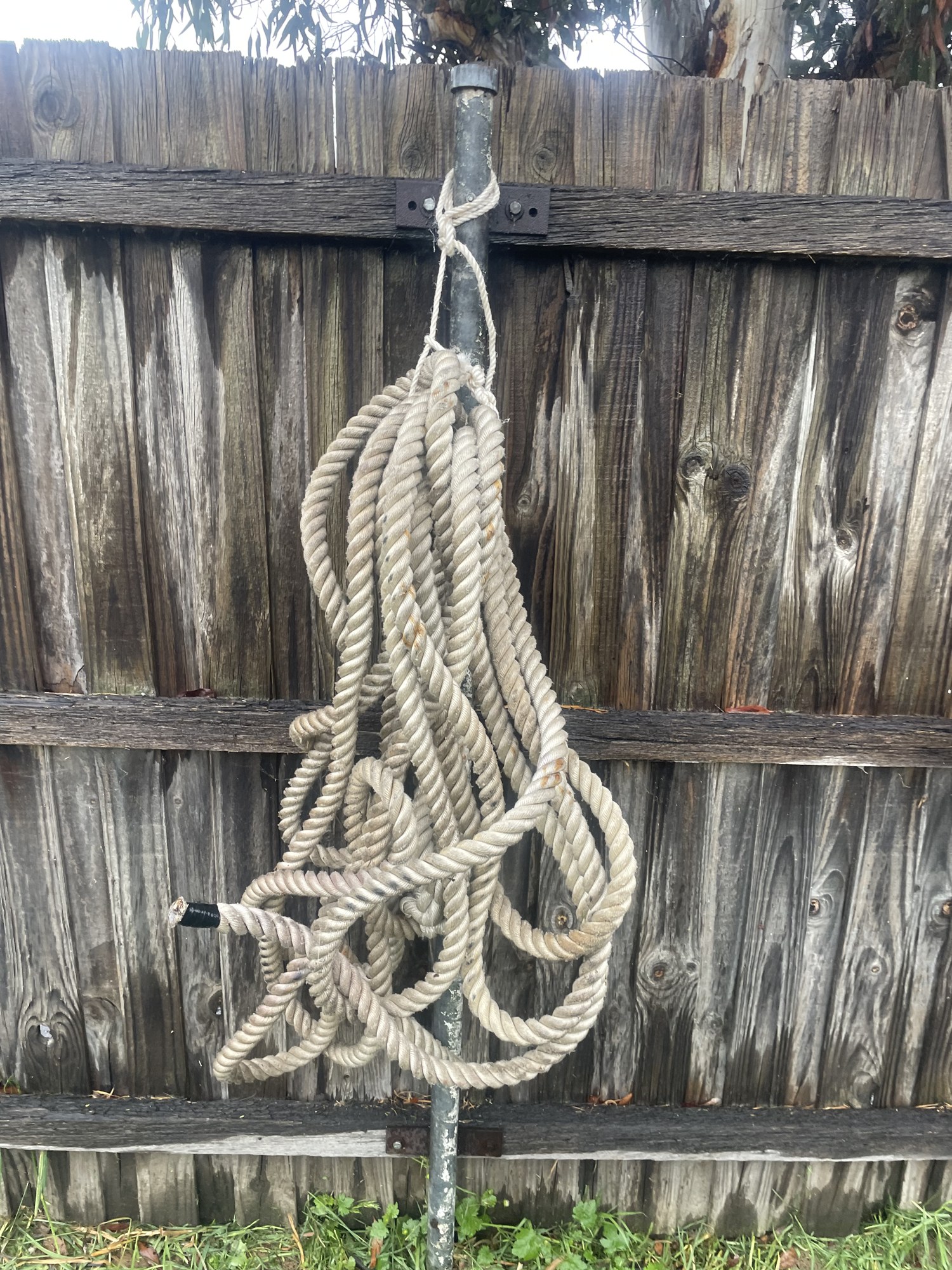 Heavy 3-Strand Rope, Natural/Tan, approx. 13 m - Image 3